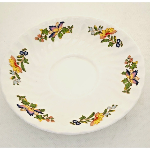 TEA CUP & SAUCER-AYNSLEY-Vintage-Cottage Garden Pattern-Fine Bone China-Flora - Picture 3 of 12